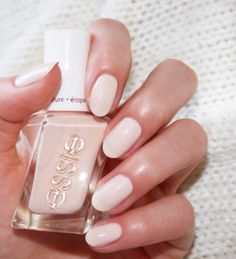 essie gel couture ballet nudes | satin slipper Gel Nails Long, Popular Nails, I Love Makeup