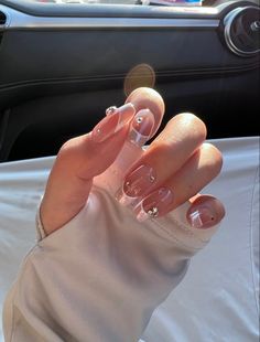 Uñas Coquette, Nails Korean, Summery Nails, Blush Nails, Cute Acrylic Nails, Swag Nails, Beauty Nails, Short Nails, Fun Nails