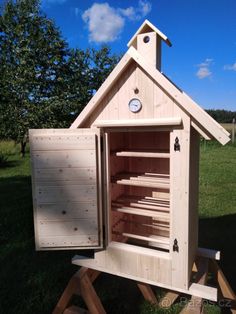 a chicken coop built to look like a house