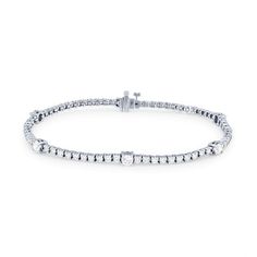 A classic design with modern flair, this tennis bracelet features 70 round brilliant cut diamonds totaling 2.50 carats. Alternating throughout are larger diamonds, giving it a contemporary look. Diamonds Direct, Diamond Tennis Bracelet, Tennis Bracelet Diamond, Tennis Bracelet, Round Brilliant Cut Diamond, Round Brilliant Cut, Brilliant Cut Diamond, Round Brilliant, Classic Design