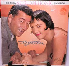 a man and woman posing for a picture on the cover of a record album together