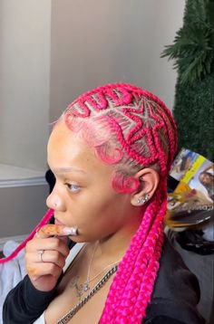 Open Hairstyle, Pink Braids, Home Relaxing, Green Hair Dye, Trendy Bob, Braided Hairstyles For Black Women Cornrows, Dyed Hair Inspiration