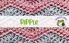 How To Crochet The Vine Stitch - Froggity Frog Crochet Unusual Crochet, Crochet Ripple Afghan, Bobble Stitch Crochet, Frog Crochet, Ripple Afghan, Crocheting Projects, Crochet Stitches Guide, Stitch Guide, Stitch Shop