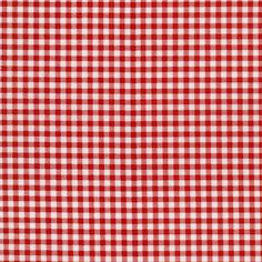 a red and white checkered table cloth