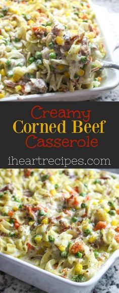 this creamy corned beef casserole is the perfect side dish for any meal