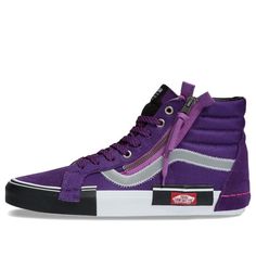 Vans Sk8Hi Reissue CAP 3MLOGO VN0A3WM1TUW Swaggy Clothes, Vans Sk8 Hi Reissue, Purple Vans, Neon Shoes, Fresh Clothes, Goth Shoes, Street Clothes, Shoes Purple, Jordan Shoes Retro