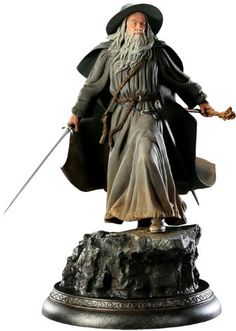 Gandalf the Grey Statue Gandalf Lord Of The Rings, Lotr Sculpture, Gandalf Portrait, Ian Mckellen Gandalf, Wizard Figurine, Lost Treasure, Sherlock Holmes Benedict Cumberbatch