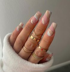 best autumn nails 2022 Nails With Colorful Lines, Fall Nails Ideas Autumn, Nails Ideas Autumn, Indigo Nails, February Nails, Simple Gel Nails, Metallic Nails, Neutral Nails