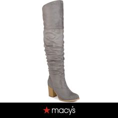 in stock Casual Knee-high Boots With High Heel, Medium Width, Spring Knee-high Synthetic Boots Medium Width, Medium Width Knee-high Synthetic Boots, Brown Wide Calf Knee-high Boots With Zipper, Medium Width Knee-high Boots With Zipper Closure, Chunky High Heels, Sneaker Dress Shoes, Comfortable Boots, Wide Calf Boots