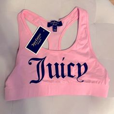 Brand New With Tag Pink Stretch Top For Leisure, Pink Stretch Tops For Leisure, Casual Pink Sports Bra For Gym, Pink Sporty Activewear For Leisure, Pink Athleisure Activewear For Leisure, Trendy Pink Sports Bra For Workout, Pink Athleisure Activewear With Letter Print, Casual Pink Moisture-wicking Sports Bra, Pink Stretchy Tops For Sports Events