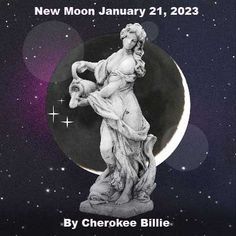 the poster for new moon january 21, 2013 with an image of a woman holding a cat