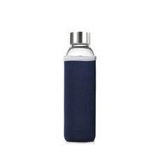 thermos flask insulated water bottle in navy blue