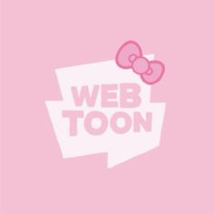 a pink wall with the words web toon on it