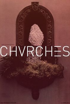 the cover of chvrches magazine with an image of a woman's head