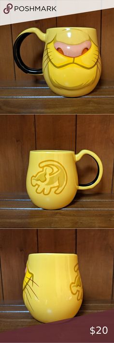 Disney Parks The Lion King Simba Face 22oz. Ceramic Coffee Mug The Lion King Simba, King Cup, Disney Paintings, Color Me Mine, King Simba, Lion King Simba, Cerámica Ideas, Disney Colors, The Breakfast