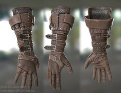 Fantasy gauntlet, Tris: 2180 Fantasy Gauntlet, Fantasy Gauntlets, Fantasy Gloves, Armor Fantasy, Leather Gauntlet, Armor Clothing, Gloves Design, Leather Armor, Medieval Armor