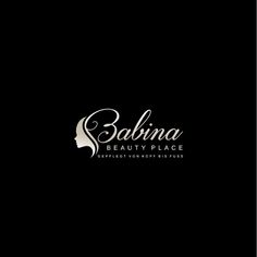 the logo for sakina beauty place, which is located in front of a black background