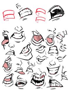 an image of various mouths and teeth