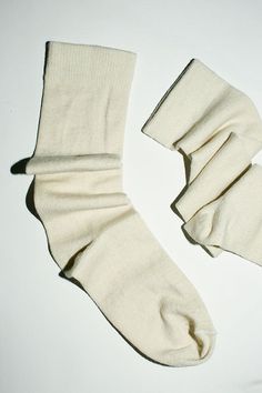 Fine knit, mid calf height sock with a ribbed cuff. Fabric is 50% alpaca. 27% merino wool, 15% nylon. Available in silver and mouse, and white. Tall Socks, Lauren Manoogian, Custom Items, Sale Design, Mid Calf, Alpaca, Merino Wool, Beauty Makeup, Tights