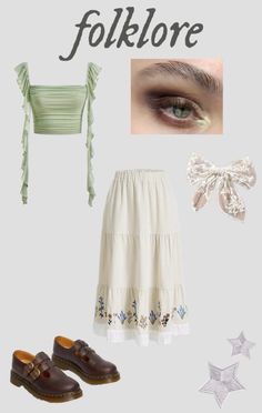 taylor swift outfit inspo Simple Eras Tour Outfits Folklore, Ears Tour Outfit Ideas Folklore, Folklore Outfit Aesthetic, Taylor Swift Eras Aesthetic, Folklore Inspired Outfits, Eras Tour Outfits Folklore