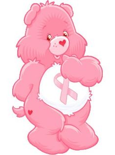 a pink teddy bear holding a heart shaped balloon