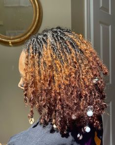 Dyed Locs Ideas, Locs Ideas, Locs Inspiration, Dyed Locs, Dyed Dreads, Dyed Tips, Dreadlock Styles, Hair Due