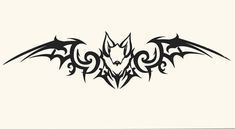 an image of a bat tattoo design on a white background