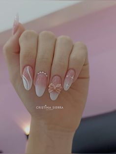 Uñas Coquette, Romantic Nails, Gel Nail Art Designs, Nail Box, Summery Nails, Pretty Gel Nails, Wedding Nails Design, Soft Nails, Nail Art Videos