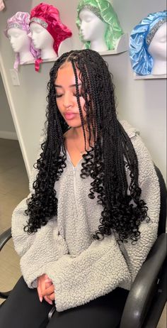 Box Braids Hairstyles For Black Women, Cute Braided Hairstyles, Braids Hairstyles Pictures, Cute Box Braids Hairstyles, Quick Braided Hairstyles, Protective Hairstyles Braids, Pretty Braided Hairstyles