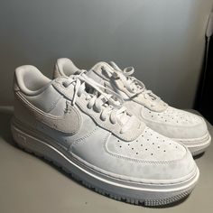 Nike Air Force 1 Luxe Triple White Men Size 15 New No Box Nike Air Force 1 Luxe, White Men, Nike Air Force 1, Air Force 1, Nike Air Force, White Color, Air Force, Nike Men, Nike Air