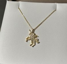 【Unicorn Necklace】Here's a cute little unicorn, one that would be a great gift for girls, kids, and ladies. 【Material Type】This unicorn necklace is made of 925 Sterling Silver and gold plated which is Nickel-free, Lead-free, Cadmium-free, and Hypoallergenic. And it maintains a timeless glow and won't turn your skin green!  【Suitable To Wear】The size of the cat pendant is 13 mm*6mm and the length chain is 17 inches. 【GREAT GIFT IDEA】Whether it's a birthday, a special occasion, or just an ordinary Unicorn Jewelry, Unicorn Necklace, Cat Pendant, Cat Pendants, Gift For Girls, Necklace Gift, Gifts For Girls, Gift Necklace, Jewelry Gift