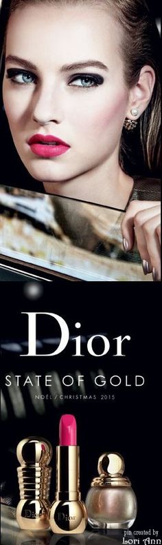 Dior State of Gold - Christmas 2015 Dior Cosmetics, Dior Fragrance, Popular Perfumes, Makeup Advice, Dior Makeup, Flawless Beauty, Perfume Making