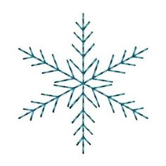 a snowflake is shown on a white background