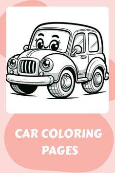 Car Coloring Pages Kids Imagination