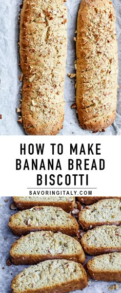 how to make banana bread biscotti is an easy and delicious treat for the whole family