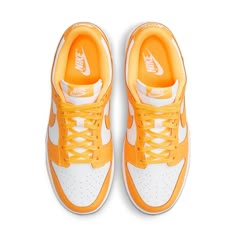 As part of the Nike Sportswear’s summertime lineup this year, WMNS Dunk Low 'Laser Orange' is in a traditional two-tone color, featuring a white leather base with bright orange overlays and outsole. SKU: DD1503-800 Release Date: Jul 08, 2021 Color: Orange/White Nike Heels, Preppy Shoes, Pretty Shoes Sneakers, Nike Models, Womens Air Jordans, Cute Nike Shoes, Cute Nikes, Swag Shoes, Nike Dunk Low