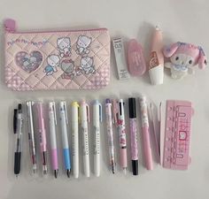 Stationary Cute, Hello Kitty School, Pink Academia, Unicorn Fashion, Cute Sanrio