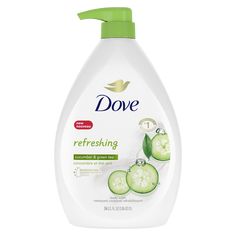 Dove Cucumber Body Wash, Green Tea Body Wash, Sulfate Free Body Wash, Cucumber Green Tea, Neutrogena Makeup, Smoothie Healthy, Gentle Skin Cleanser