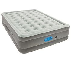 an inflatable mattress is shown on a white background