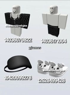 the different types of headgear are shown in this graphic style, with numbers and symbols