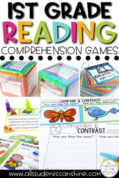 the 1st grade reading competition is complete with games and activities for students to practice reading