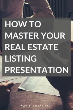 people sitting at a table with the words how to master your real estate listing presentation