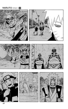 the storyboard for naruto and his friends