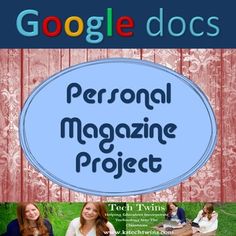 the cover of google docs personal magazine project, featuring three women sitting on grass