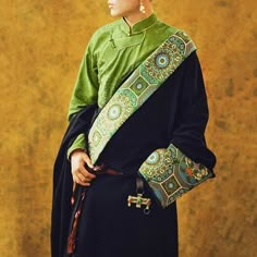 Fictional Culture Clothing, Tibetan Clothing Modern, Tibetan Clothing Men, Silk Clothing, Popular Clothing, Lhasa, Costume Outfits, Fantasy Clothing