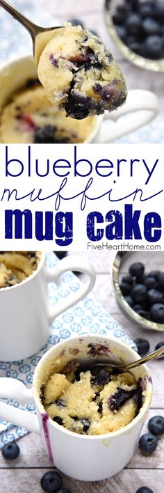 blueberry muffin in a mug cake