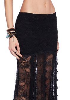 cuz you are made of stardust. This maxi skirt has a sheer lace construction with a smocked hip, ruffled lace detailing throughout, and an elastic waistband. Rave Shoes, Current Mood Clothing, Maxi Lace Skirt, Pride Outfit, Lace Maxi, Sheer Lace, S Models, Lace Detail, Online Boutique