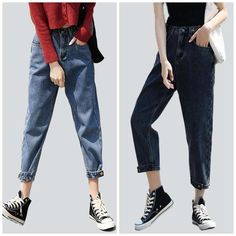 Step back in time and embrace the 90s aesthetic with our 2023 Winter Collection's stonewashed, loose, high-waist jeans! Perfect for all-day comfort and effortless style, they feature a zipper & button closure to give you a secure fit and a timeless look.Distinctive Features: 90s Style: Relive the nostalgia of the 90s with these vintage-inspired jeans. Stonewashed: Enjoy a vintage feel with a modern twist, as the stonewashed texture adds depth and character. Loose Fit: Relaxed fit for all-day com 90s Style Jeans, Cool Jeans, White Jeans Men, Yellow Denim, Winter Jeans, 90s Aesthetic, Step Back, 90s Style, Jeans For Women