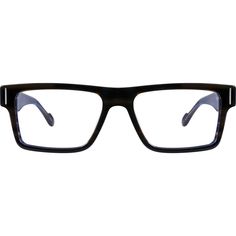 These full-rim acetate men's eyeglasses come with metal ornaments on the temples for a more chic look. | Zenni Men's Classic Rectangle Prescription Eyeglasses Black Plastic Cool Glasses For Men, Facial Proportions, Round Face Shape, Zenni Optical, Black Rectangle, Men's Eyeglasses, Round Face, Prescription Eyeglasses, Mens Glasses