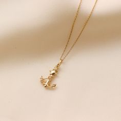 Our Anchor Necklace features a solid 14K Gold anchor pendant with beautiful rope detail. Remind someone special they are your anchor with this elegant anchor necklace as the perfect gift. Gold KT: 14K Gold Gold Color: Yellow Gold Pendant Dimensions: Height: 17mm Width: 13mm Chain: Chain Style: Rolo Chain Width: 1 mm Anchor Pendant, Anchor Necklace, Someone Special, Yellow Gold Pendants, Rolo Chain, Gold Gold, Chain Styles, Gold Pendant, Necklace Lengths